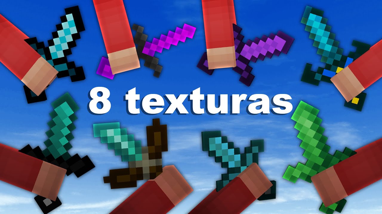 Usando TEXTURAS de YOUTUBERS no SKYWARS 3