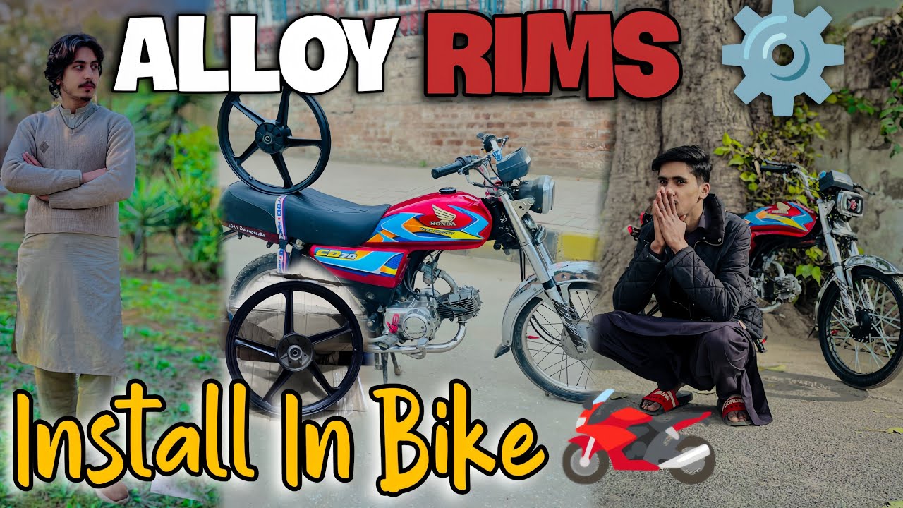 Alloy Rims Install in Bike | Full Step-by-Step Upgrade 🔧🏍️