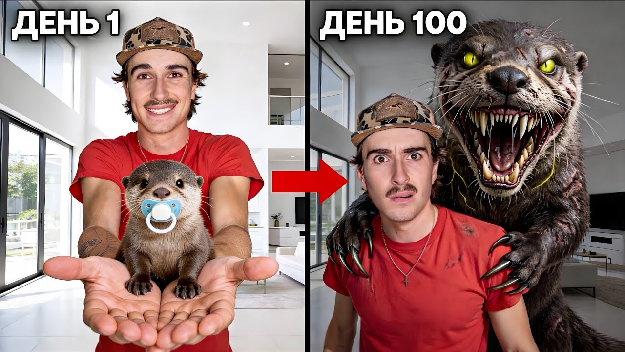 Я вырастил детёныша выдры (100-дневная эволюция)