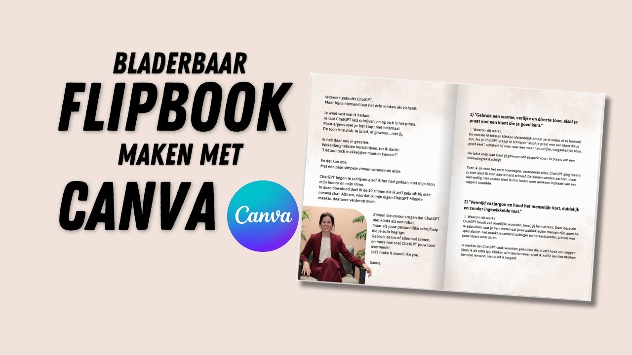 Bladerbaar magazine/boek/flyer maken met Canva