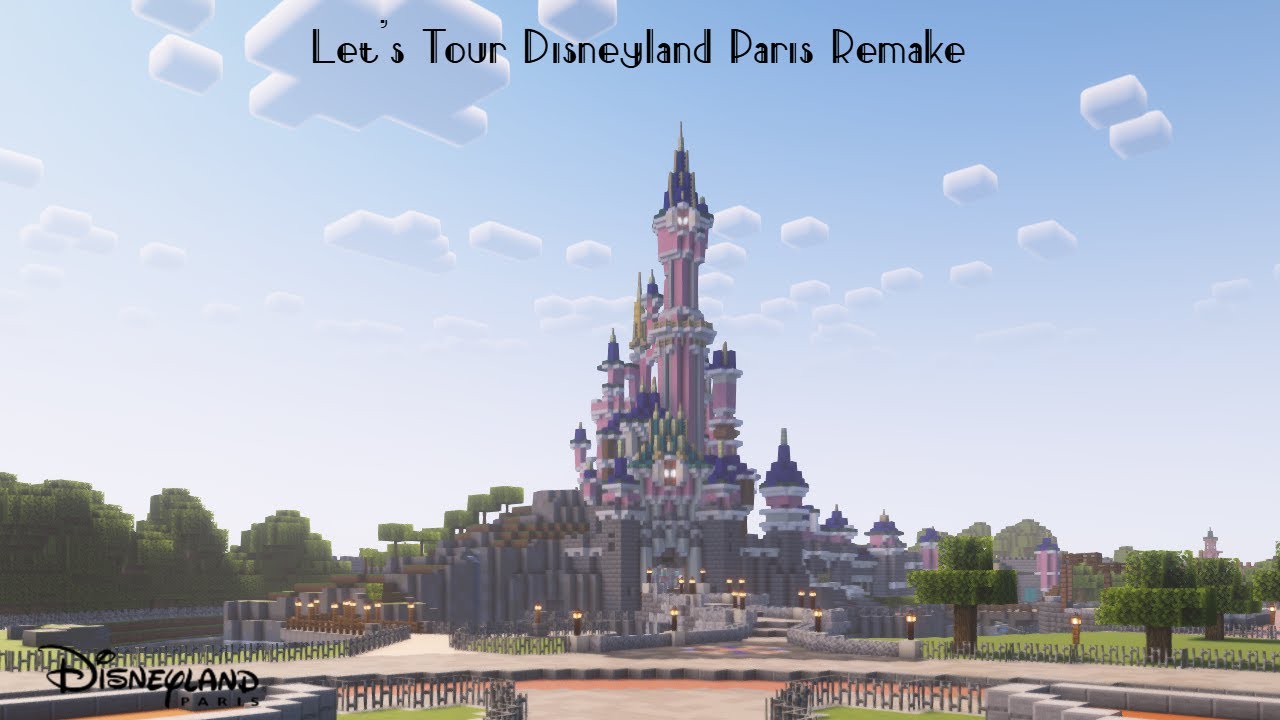 Let's Tour Disneyland Paris Minecraft Remake!