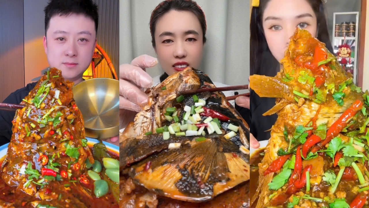 Eat Braised Fish, Challenge Eat Various Types of Braised Fish, Braised Fish Spicy #6
