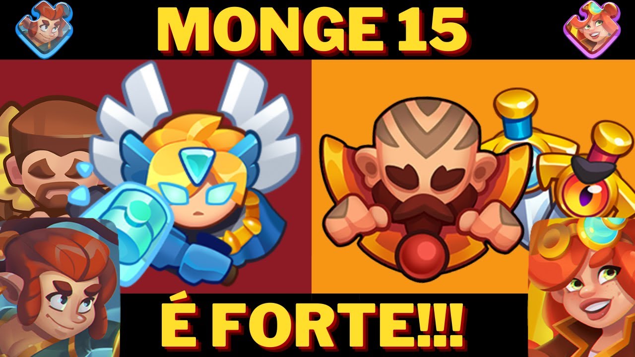 Rush Royale - Jay 20 vs Monge 15 l Gameplay português PT-BR