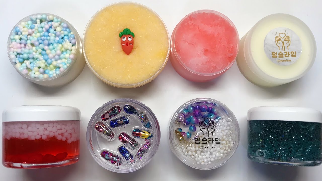 진심강추😍|펌슬라임 5만원랜덤박스 리뷰|슬라임이 무려 8개?!❤️|슬라임리뷰|instagram slime review
