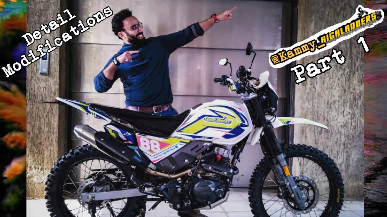 Xpulse modified to Dirtbike with Motocross tail light for Hero Xpulse 200 || PART-1