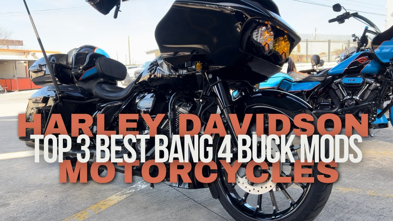 TOP 3 BEST HARLEY MODS 4 YOUR MONEY!!