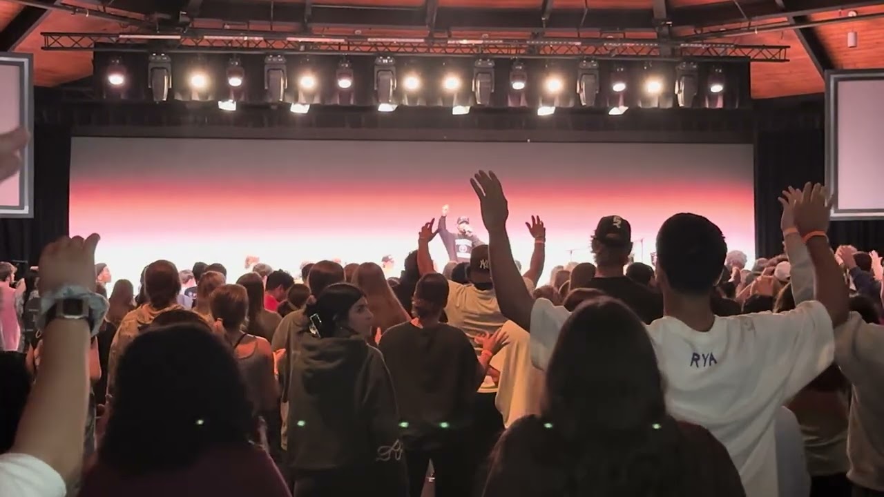 Worshiping inside the chapel at SEU Revival 