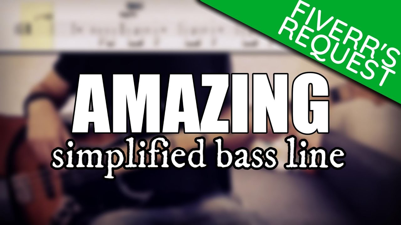 Amazing - Aerosmith | Simplified bass line with tabs #131