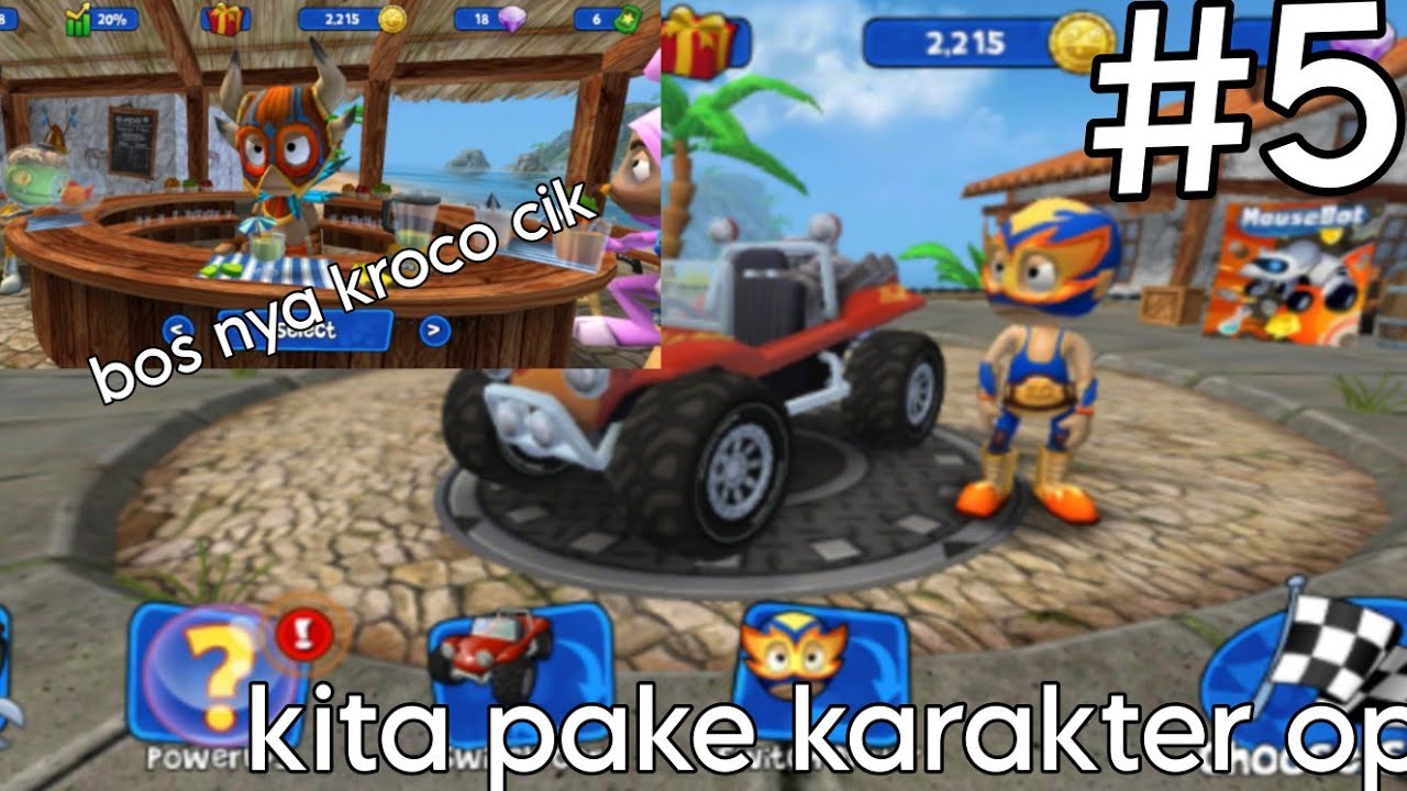 lawan bos pulu² eazy banget cikk😂#beachbuggyracing #bossfight 