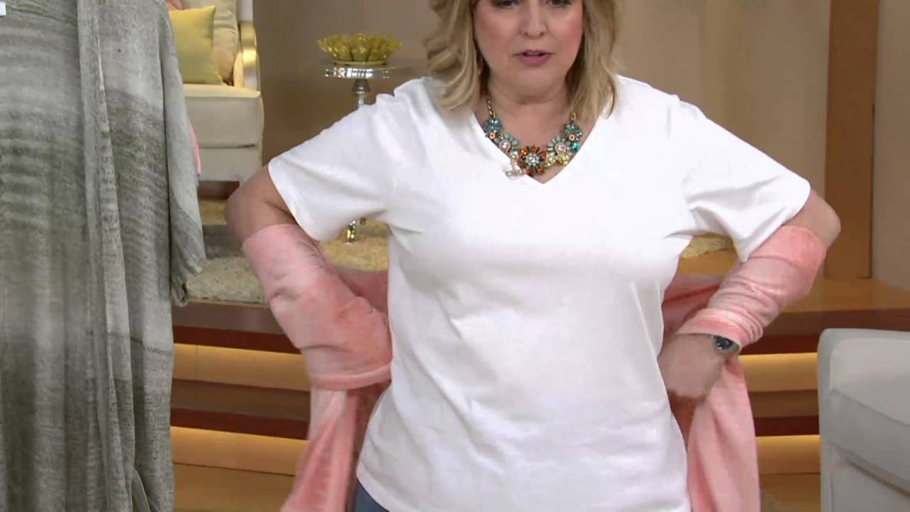 Studio By Denim & Co. Open Front Short Dolman Sleeve Cardigan on QVC