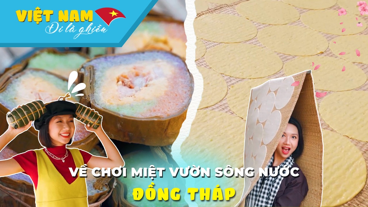 Đặc sản mùa Tết - Bánh tét Trà Cuôn và bánh phồng Sơn Đốc  | VIỆT NAM ĐI LÀ GHIỀN