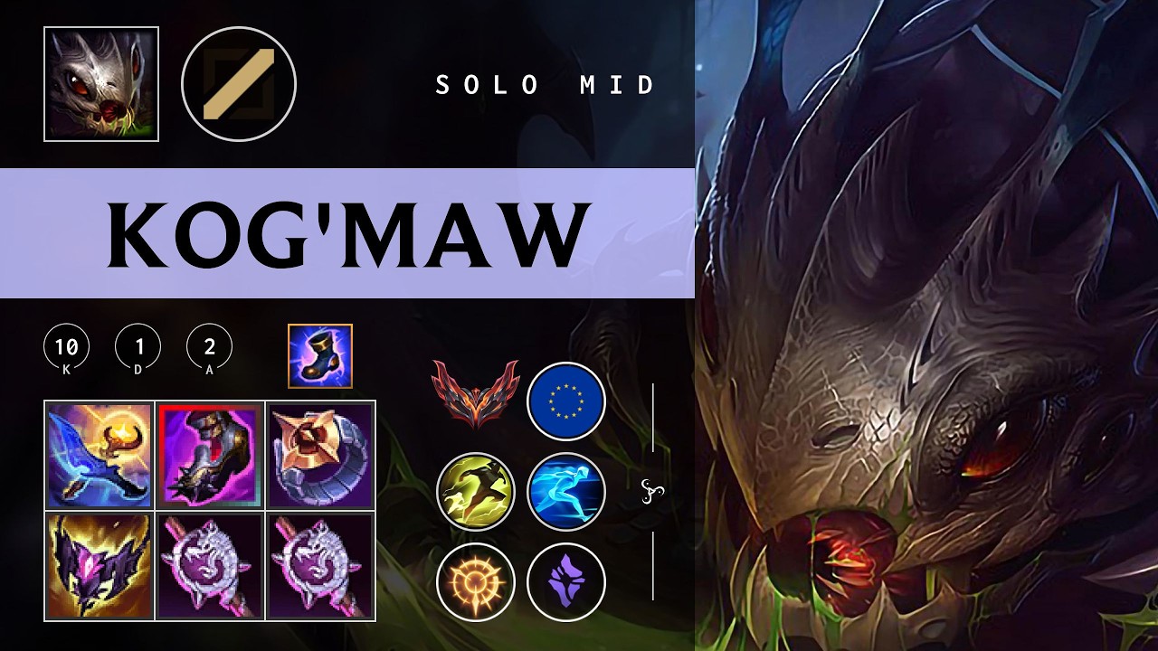 Kog'Maw Mid vs LeBlanc - EUW Grandmaster Patch 26.05