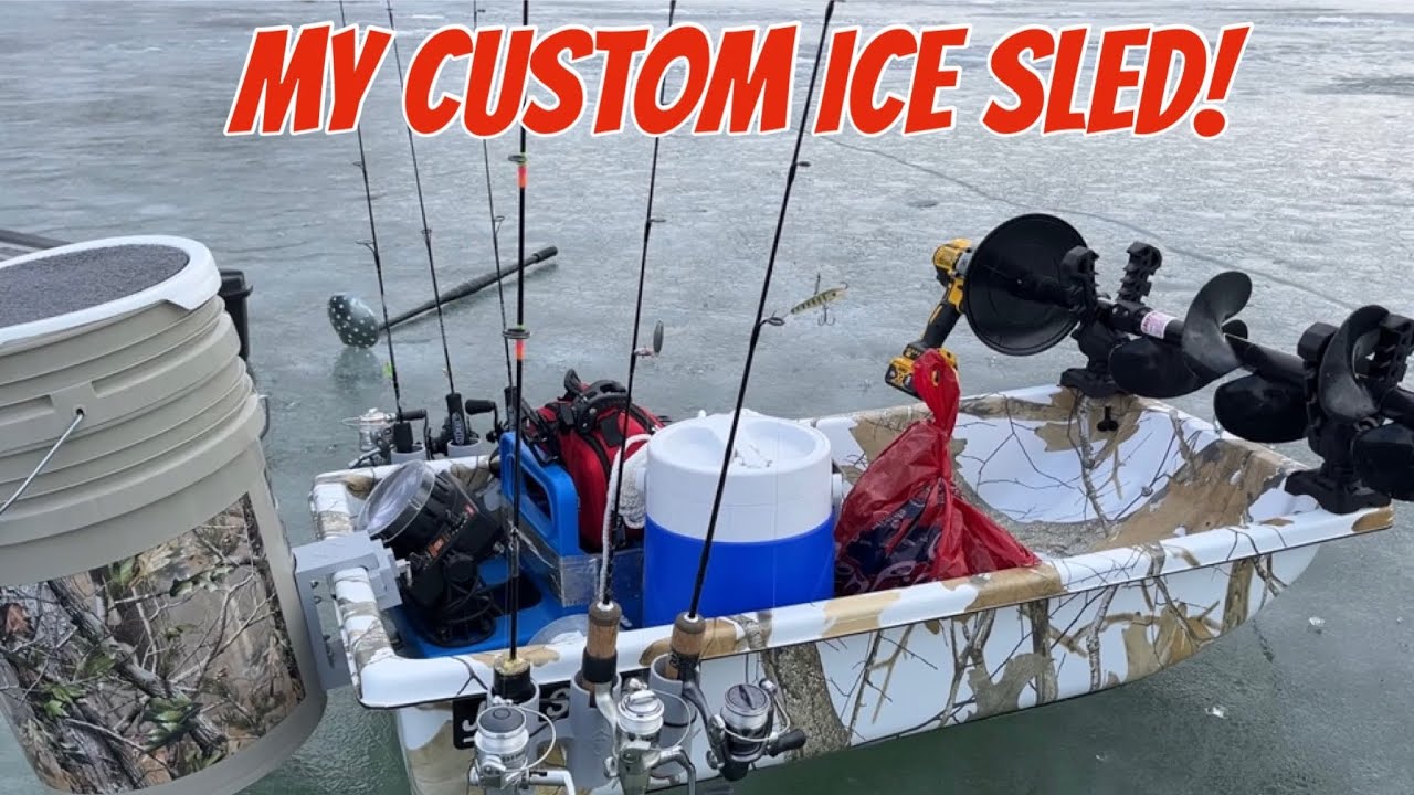Customizing My Ice Fishing Sled - Step by Step Process