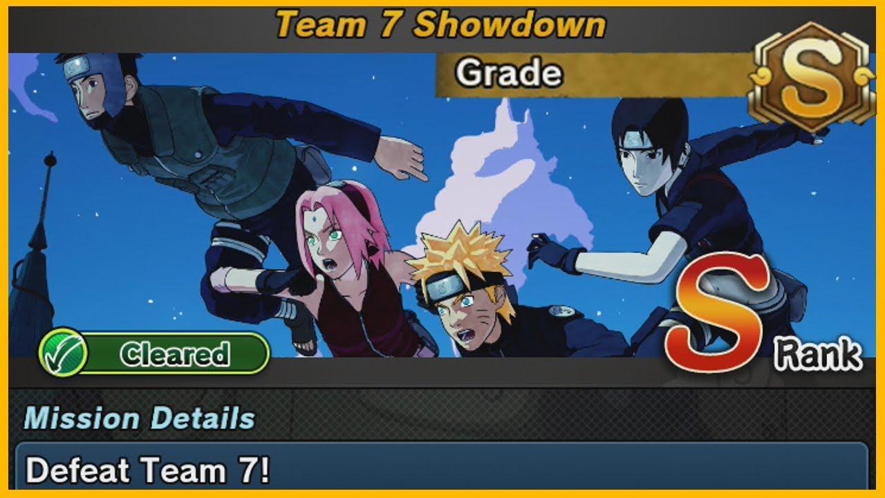 Team 7 Showdown (S) - Grade-S | Naruto to Boruto: Shinobi Striker