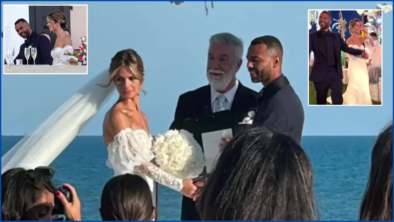 Ashley Cole is married Former footballer ties the knot with Sharon Canu in Italy