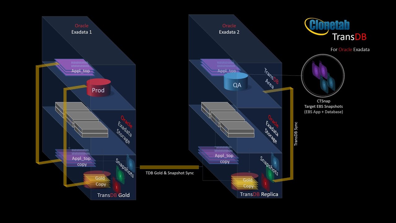 Clonetab TransDB - Instant database clones on Oracle Exadata
