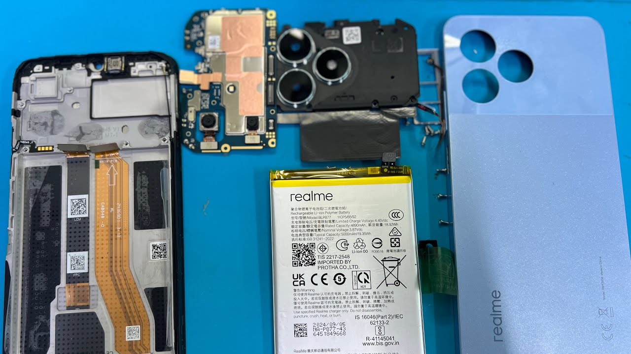 realme note 50 disassembly
