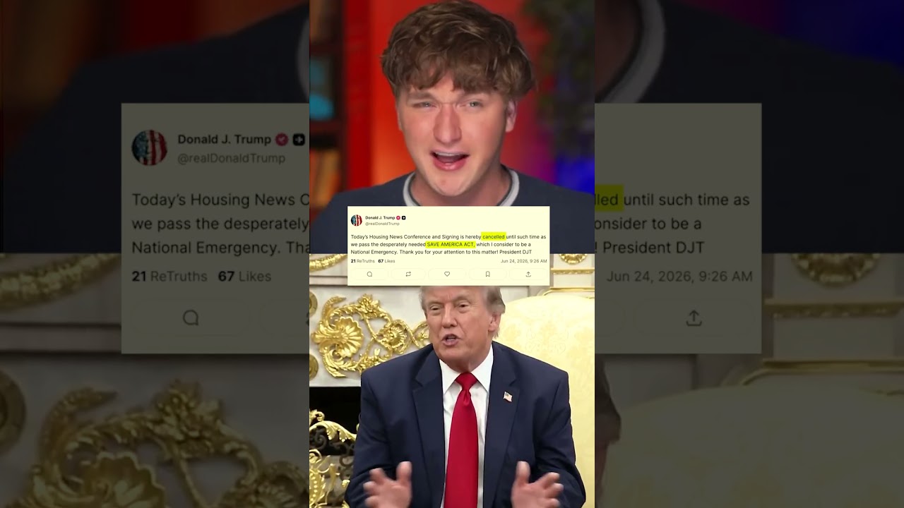 Трамп в последний момент зарубил законопроект о жилье. #maga #новости #трамп #политика #коррупция