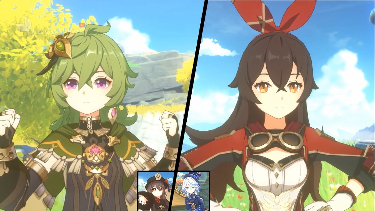 Collei & Amber go to Liyue! - Genshin Impact Lantern Rite Animation