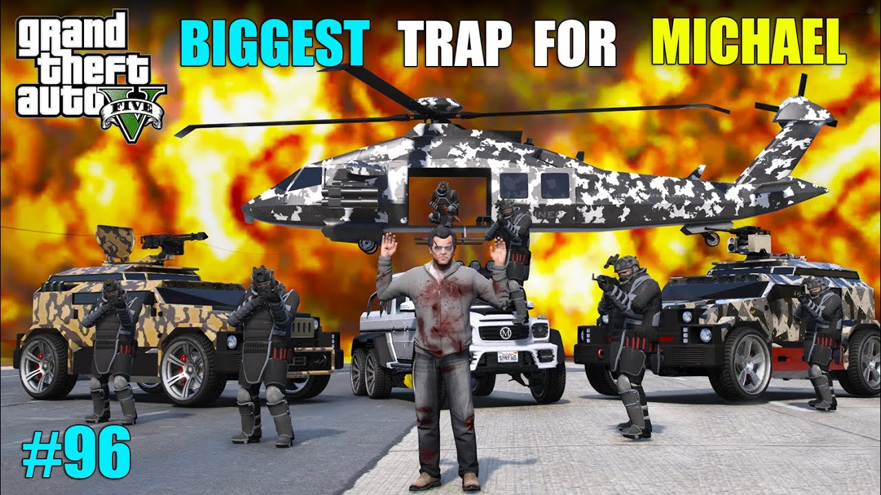 MAFIA AI SECURITY TRAPPED MICHAEL | GTA V GAMEPLAY #96