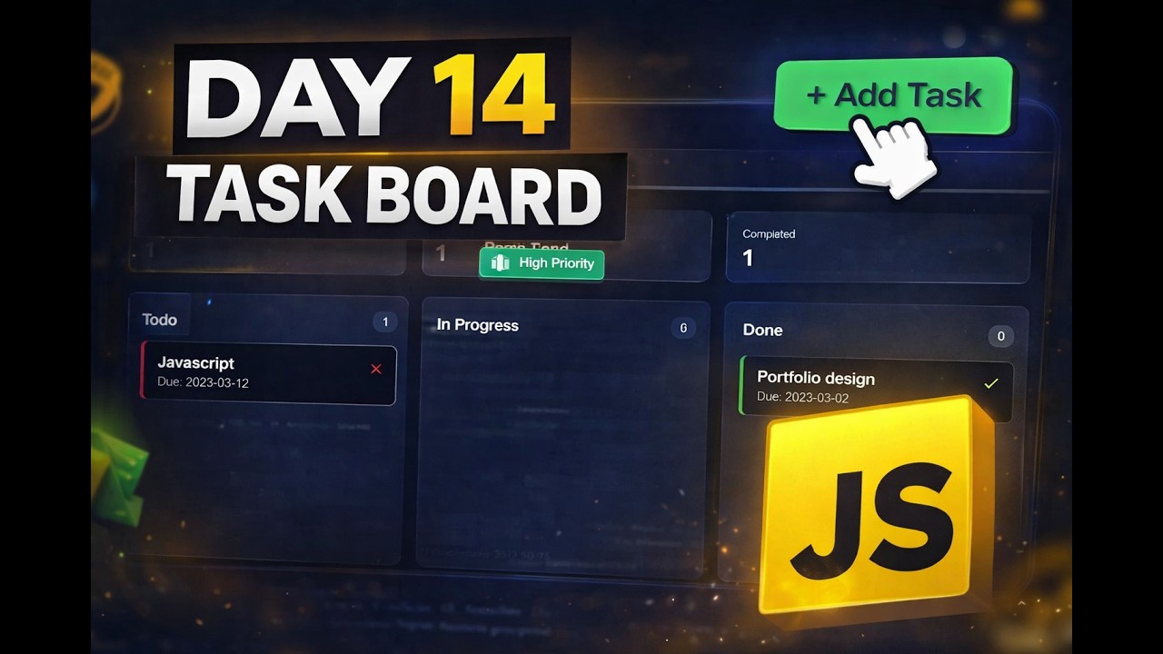 Day 14 – Build a Task Manager with Drag & Drop