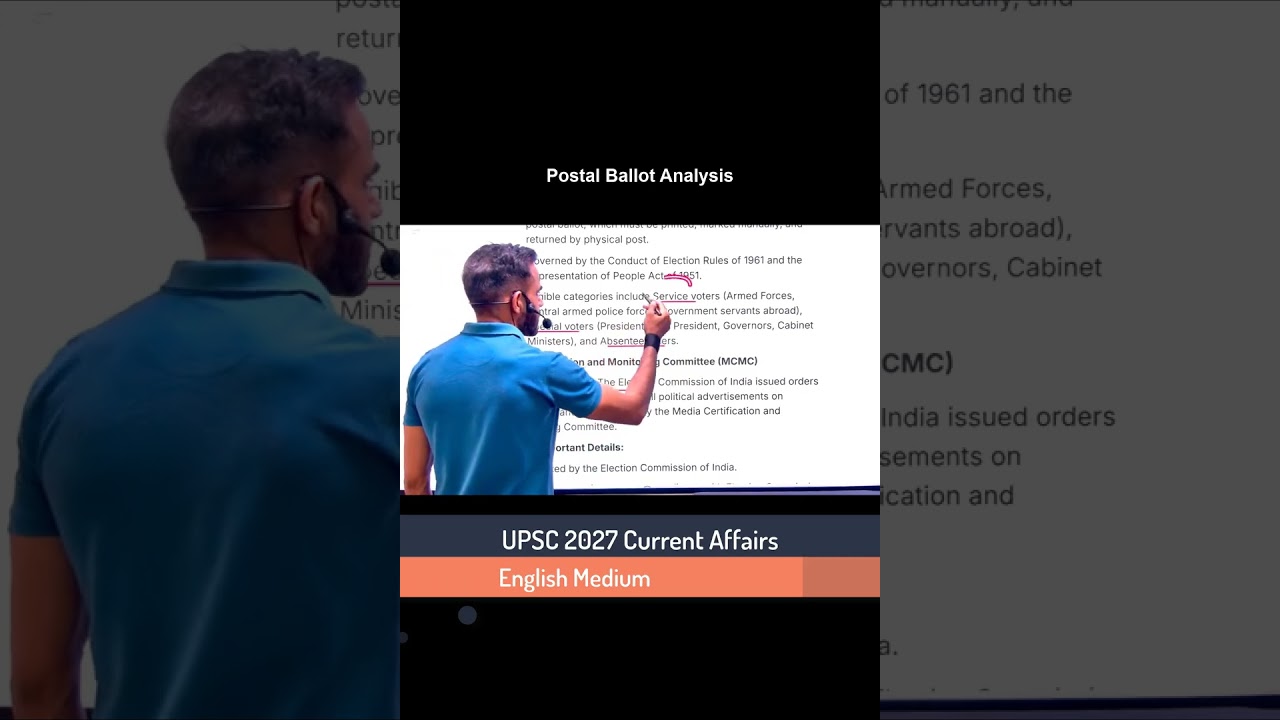 Анализ системы почтового голосования: Полный разбор для UPSC | Подробное изучение для предварител...