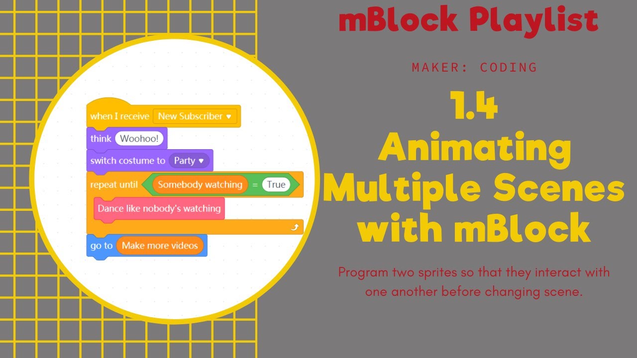 1.4 - Code a story with mBlock