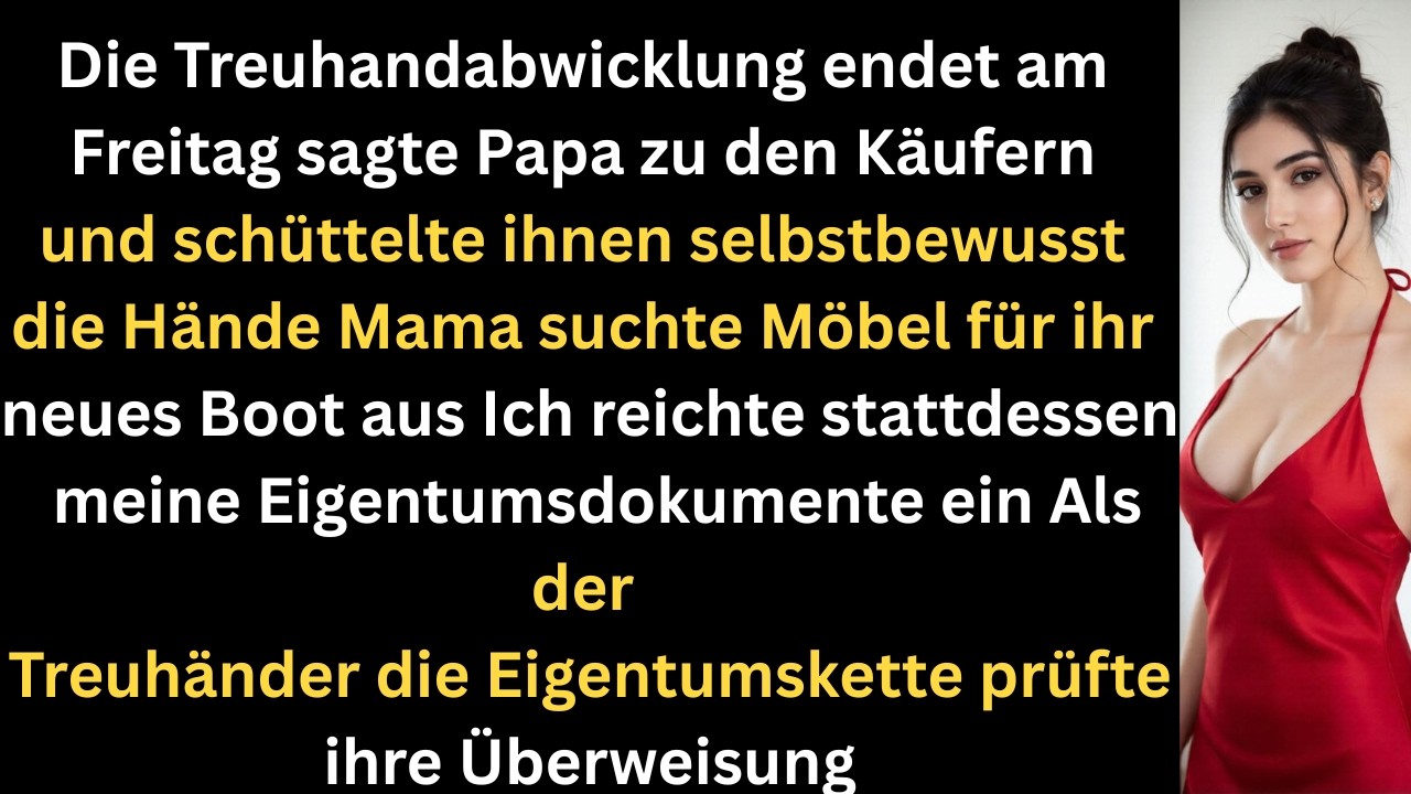Meine Eltern planten den Verkauf meiner Mietimmobilie  bis das Treuhandbüro es entdeckte
