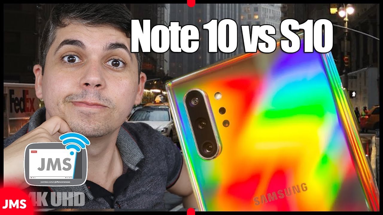 Galaxy NOTE 10 vs Galaxy S10 MINHA OPINIÃO SINCERA - CanalJMS