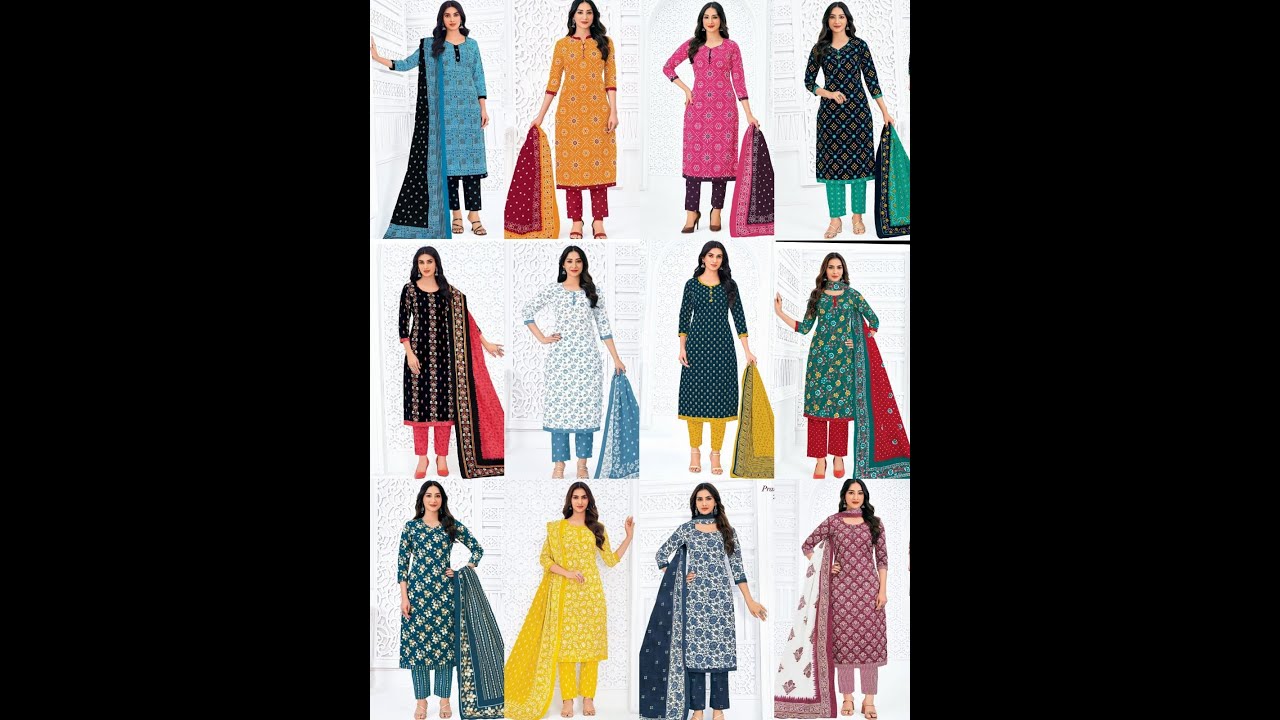 Pranjul Priyanka Vol-27 Readymade // Pranjul Pure Cotton Kurti Pant Dupatta Collections