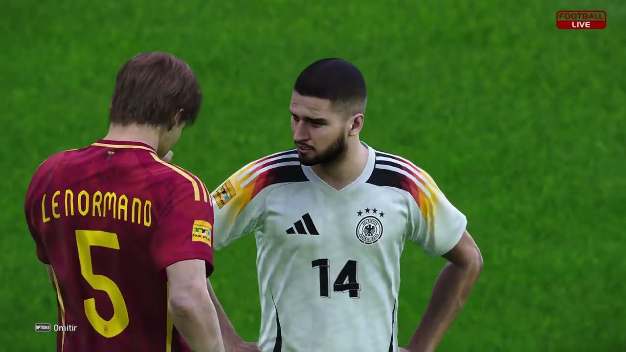 España vs Alemania - Fase de Grupos de la Copa Mundial 2026 - Simulación Completa del Juego