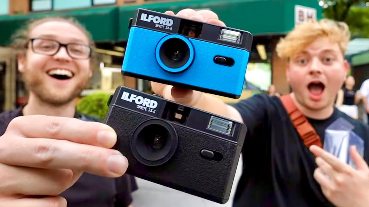 buying and trying my first FILM camera in NYC | Ilford Sprite 35II