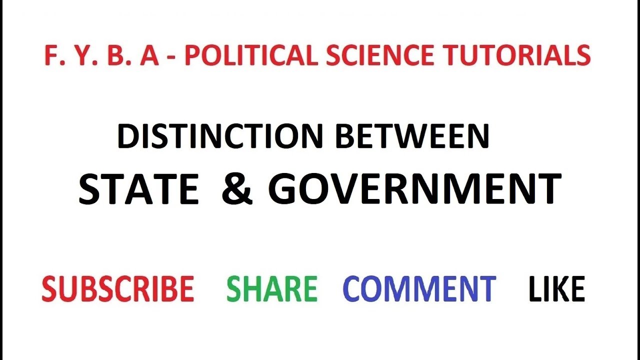 Distinction Between State  &  Government