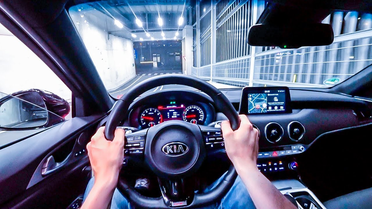 2019 Kia Stinger GT V6 (366PS) NIGHT POV DRIVE Onboard (60FPS)