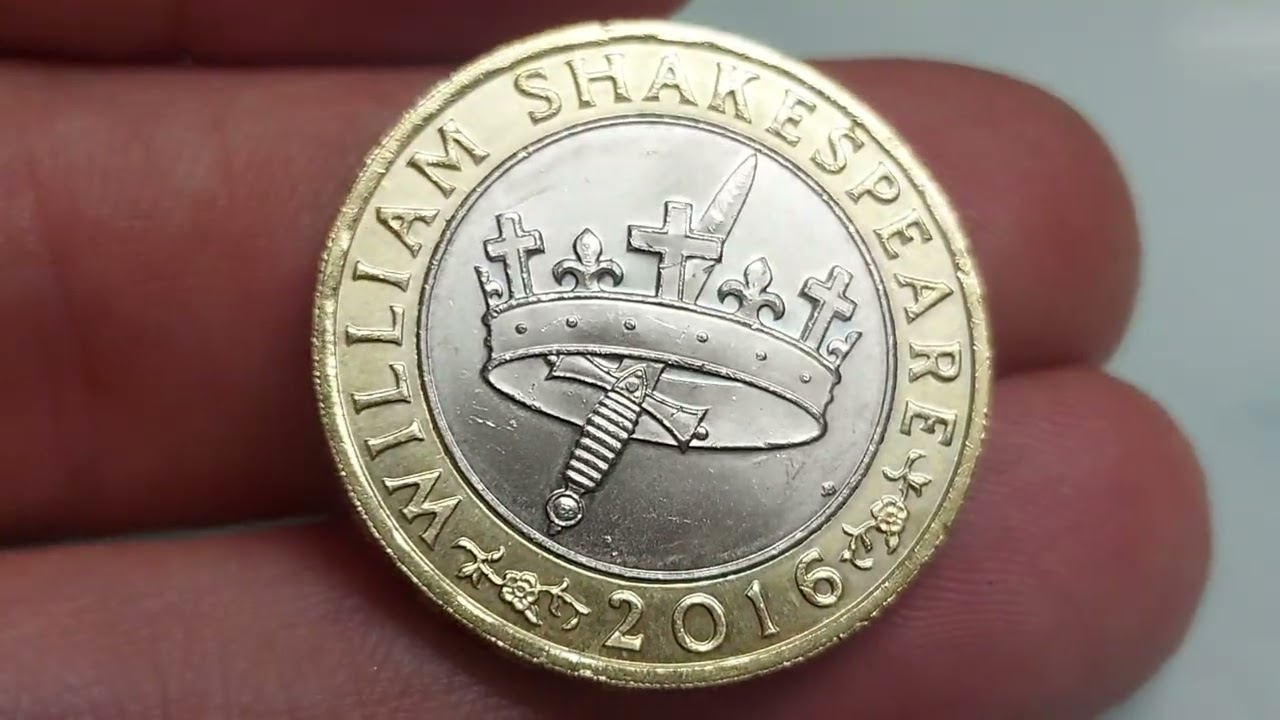 WILLIAM SHAKESPEARE 2016 &pound;2 COIN HISTORIES