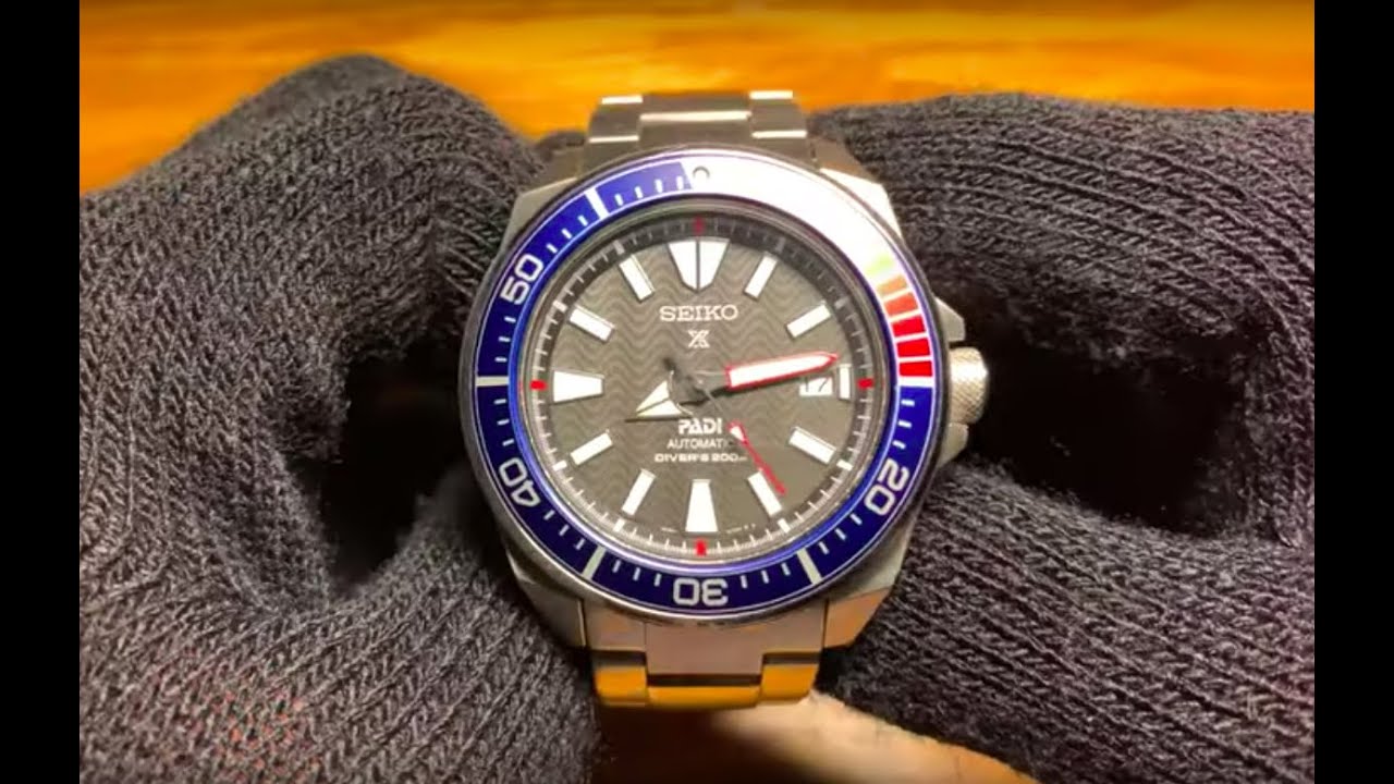 SEIKO SRPB99K1 PROSPEX SAMURAI PADI DIVE WATCH