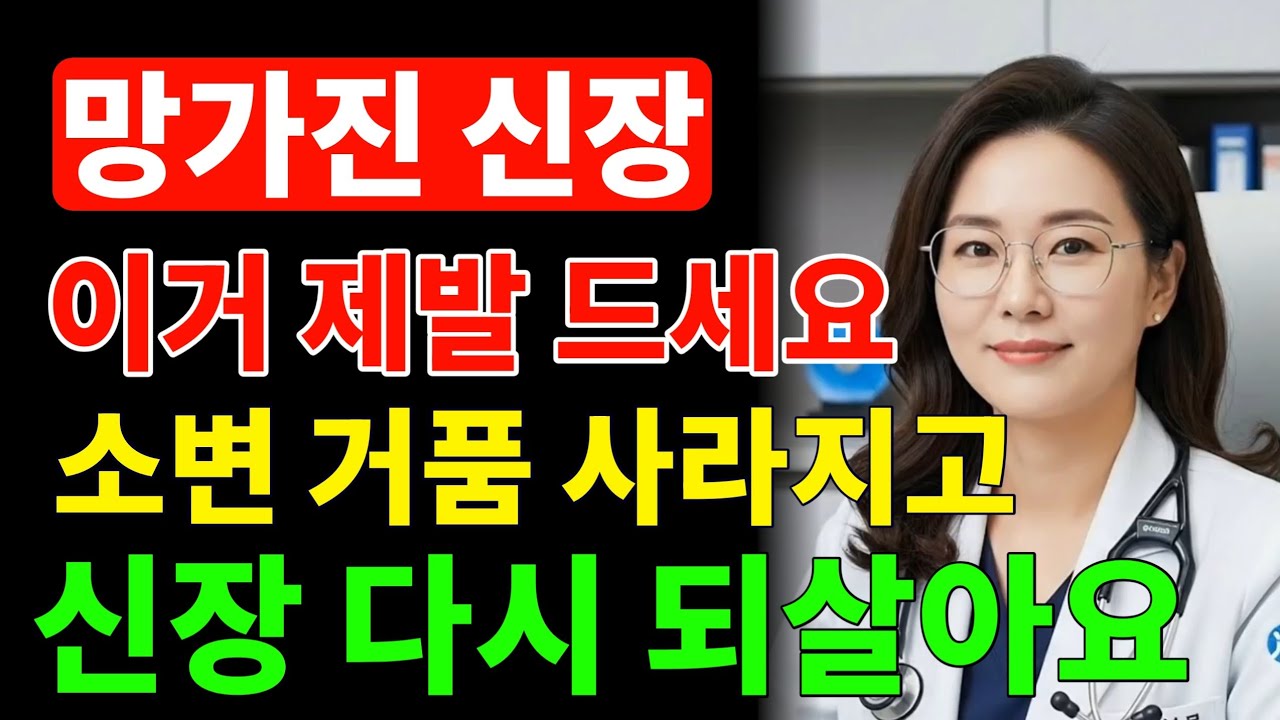 소변 거품 완전히 사라진다! 매일 아침 '이것' 먹으면 병든 신장도 건강하게 회복됩니다 | 건강정보 | 노후 관리
