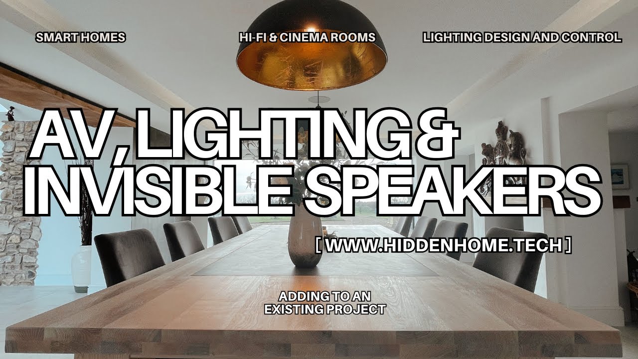 Invisible speakers in a smart home installation in Bristol