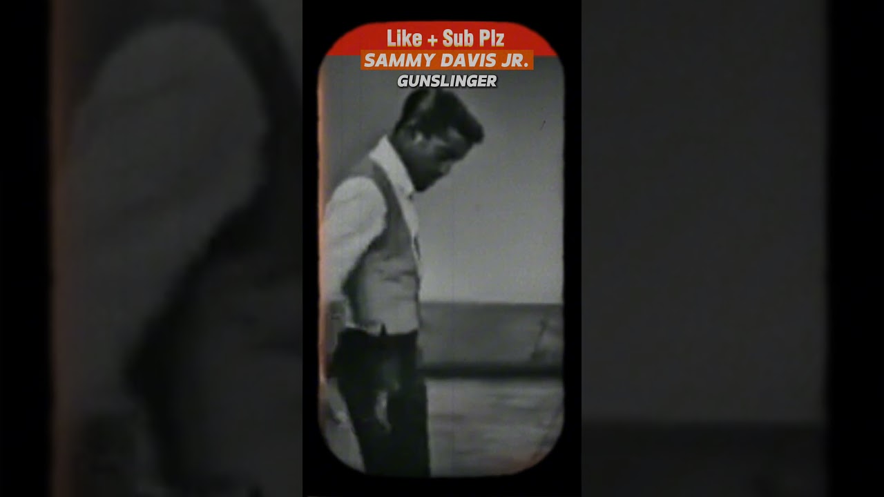 Sammy Davis Jr. Was a Real-Life Gunslinger 🤠💥 #FastDraw #CowboySkills #VintageWestern #wildwest