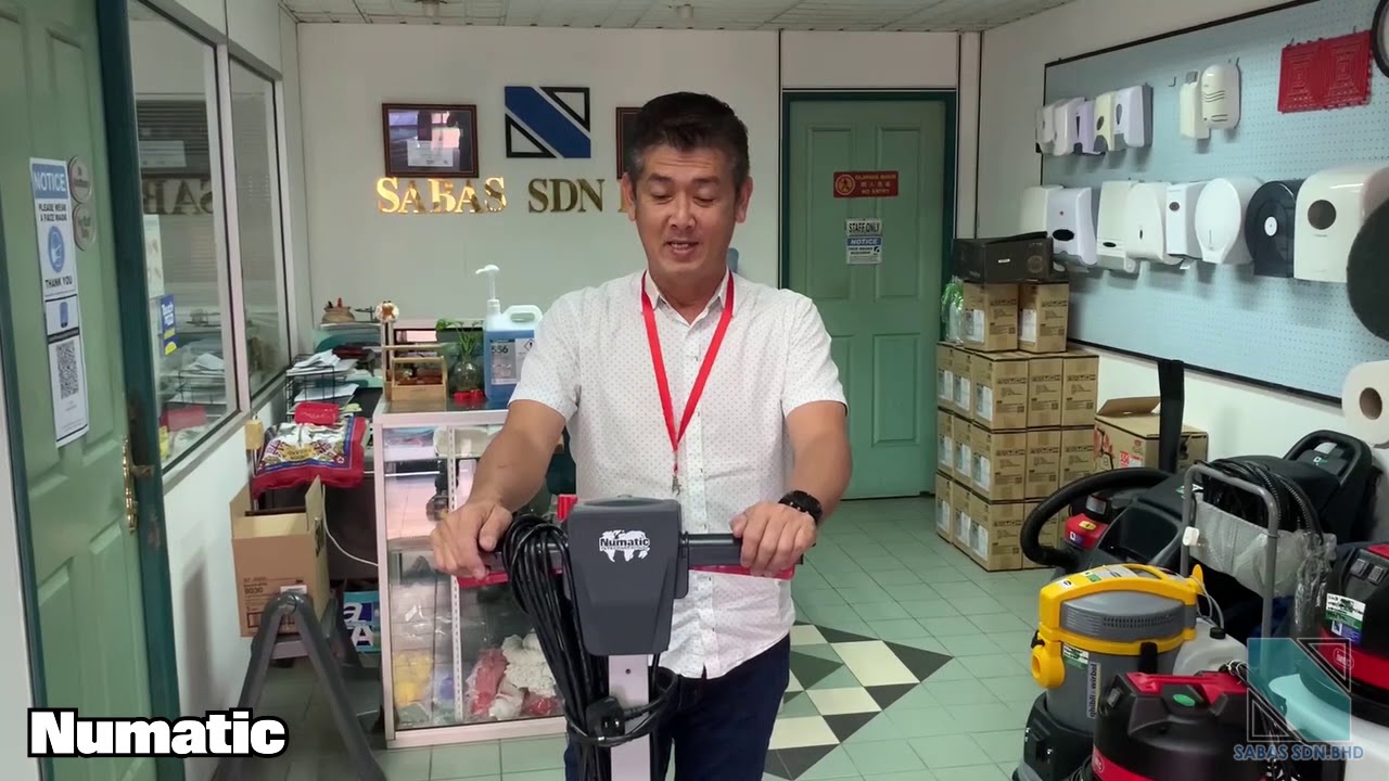 How to Setup & Operate Numatic NR1500S Scrubbing Machine (Bahasa Malaysia Language)