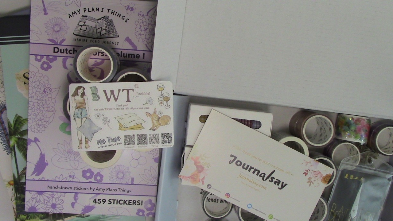 Haul...Journalsay, Cassthetic Plans, Washi Tape Shop and Plannythings