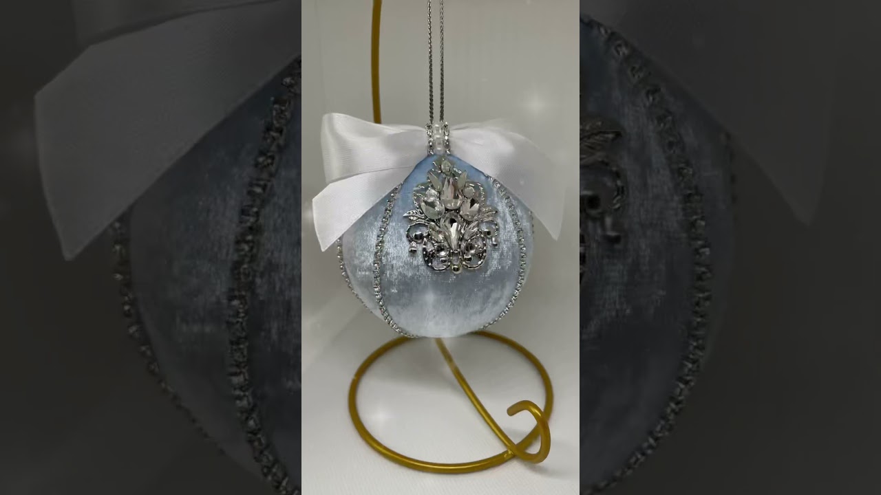 Elegant Velvet Christmas Ornaments | Handmade Luxury Holiday Decor 2025 #christmas #xmas #diy #magic