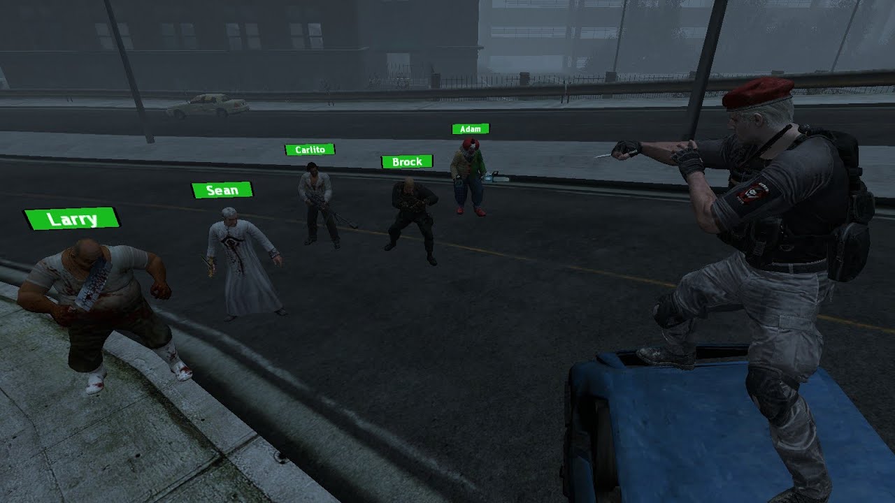 Gmod NPC Fights Residen Evil Krauser vs Brock and More Dead Rising NPCs
