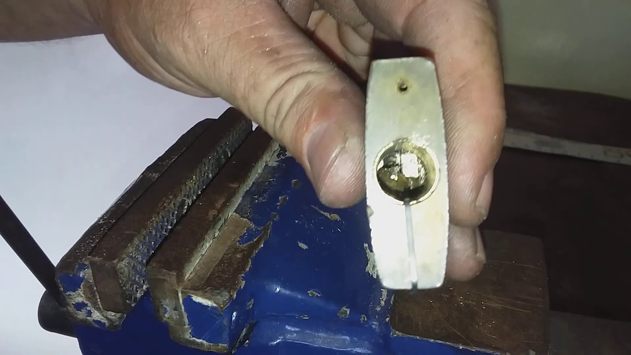 cadeado PAPAIZ como tirar o pino do minholo para confecção de chave