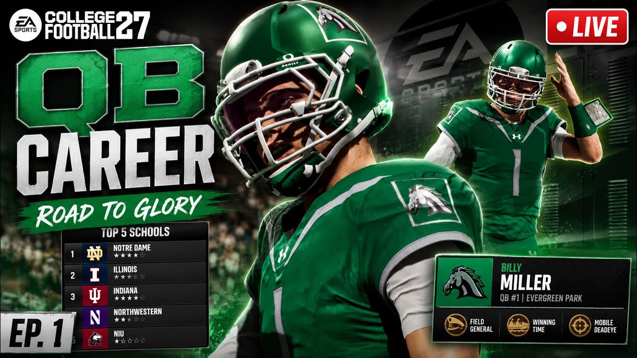 MY QB CAREER STARTS NOW! | CFB 27 Road To Glory EP. 1