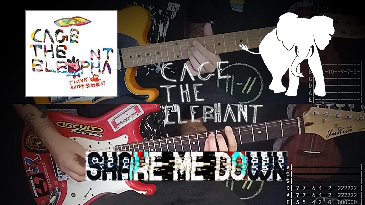 Shake me Down - Cage The Elephant (tab tutorial cover)