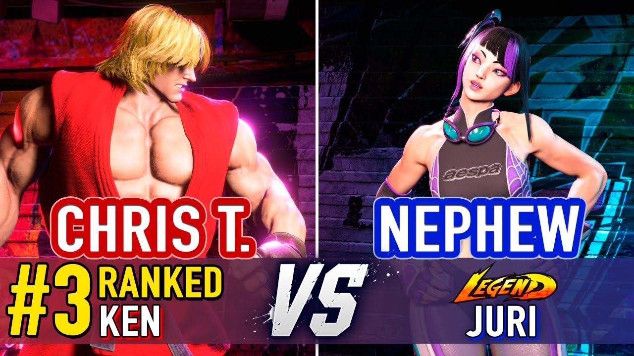SF6 🤜 Chris Tatarian (#3 Ranked Ken) vs Nephew (Juri) 🤛 Street Fighter 6 High Level Gameplay