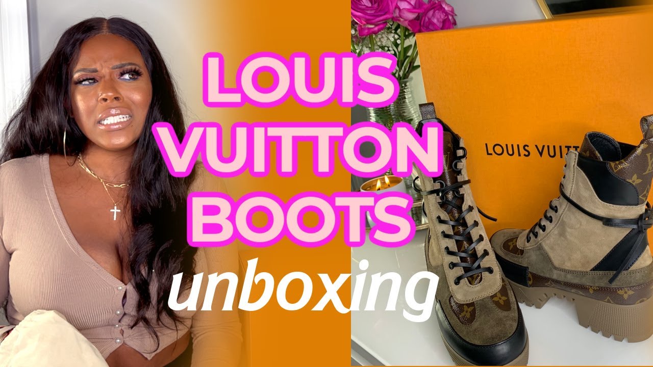 LUXURY UNBOXING TRY ON HAUL REVIEW | LAUREATE DESERT LOUIS VUITTON BOOTS | DOSSIER | CRYSTAL CHANEL