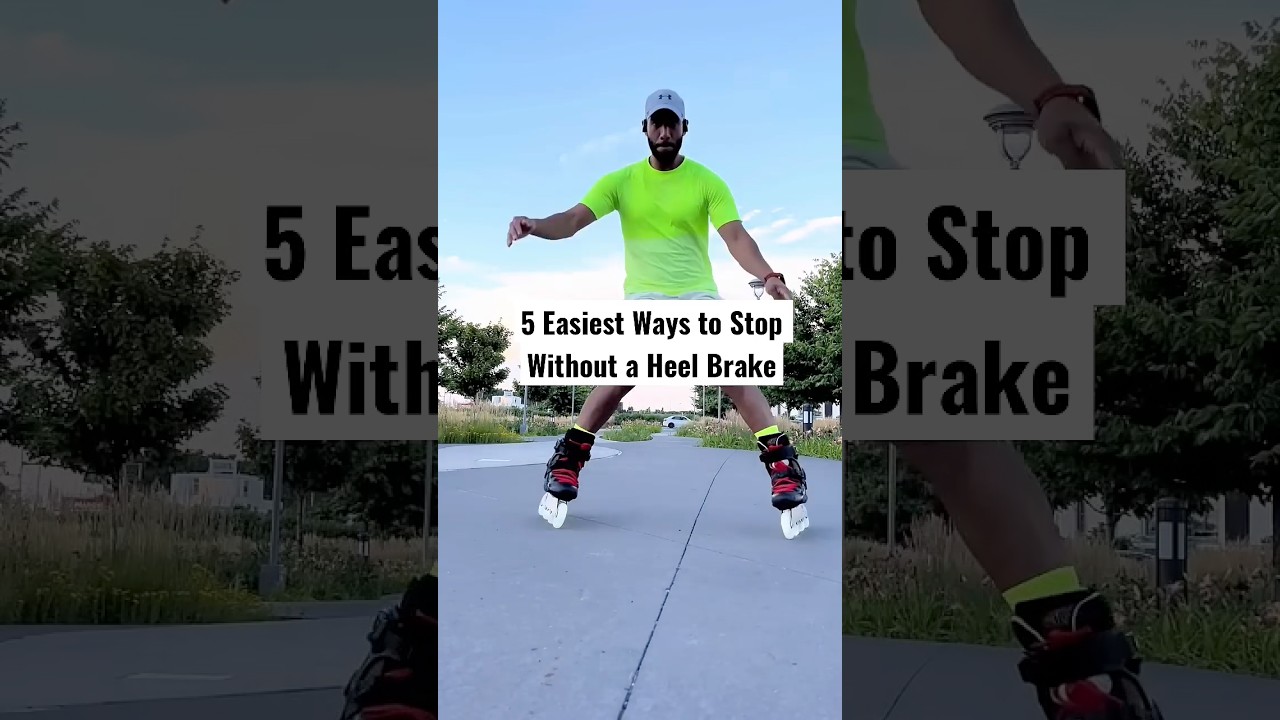 5 Easiest Ways to Stop Without a Heel Brake 😳 #skating #tips #shorts #freestyle