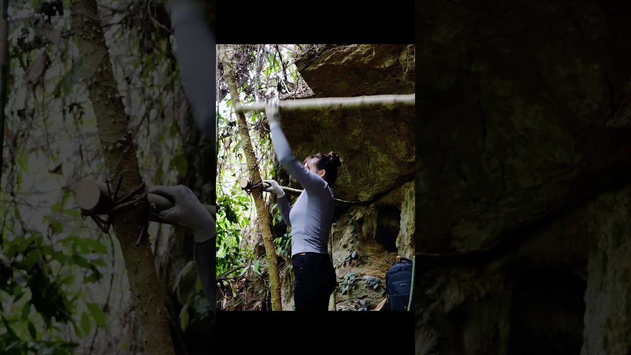 Girl&rsquo;s Remote Outdoor CHALLENGE 🌲#shortsfeed #solocamping #adventure #wilderness #nature